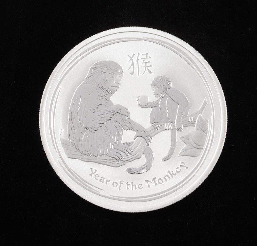 2016 $1 One Dollar Australian Lunar Series II Year of the Monkey Silver Proof Coin at PristineAuction.com 2016 $1 One Dollar Australian Lunar Series II Year of the Monkey Silver Proof Coin at PristineAuction.com