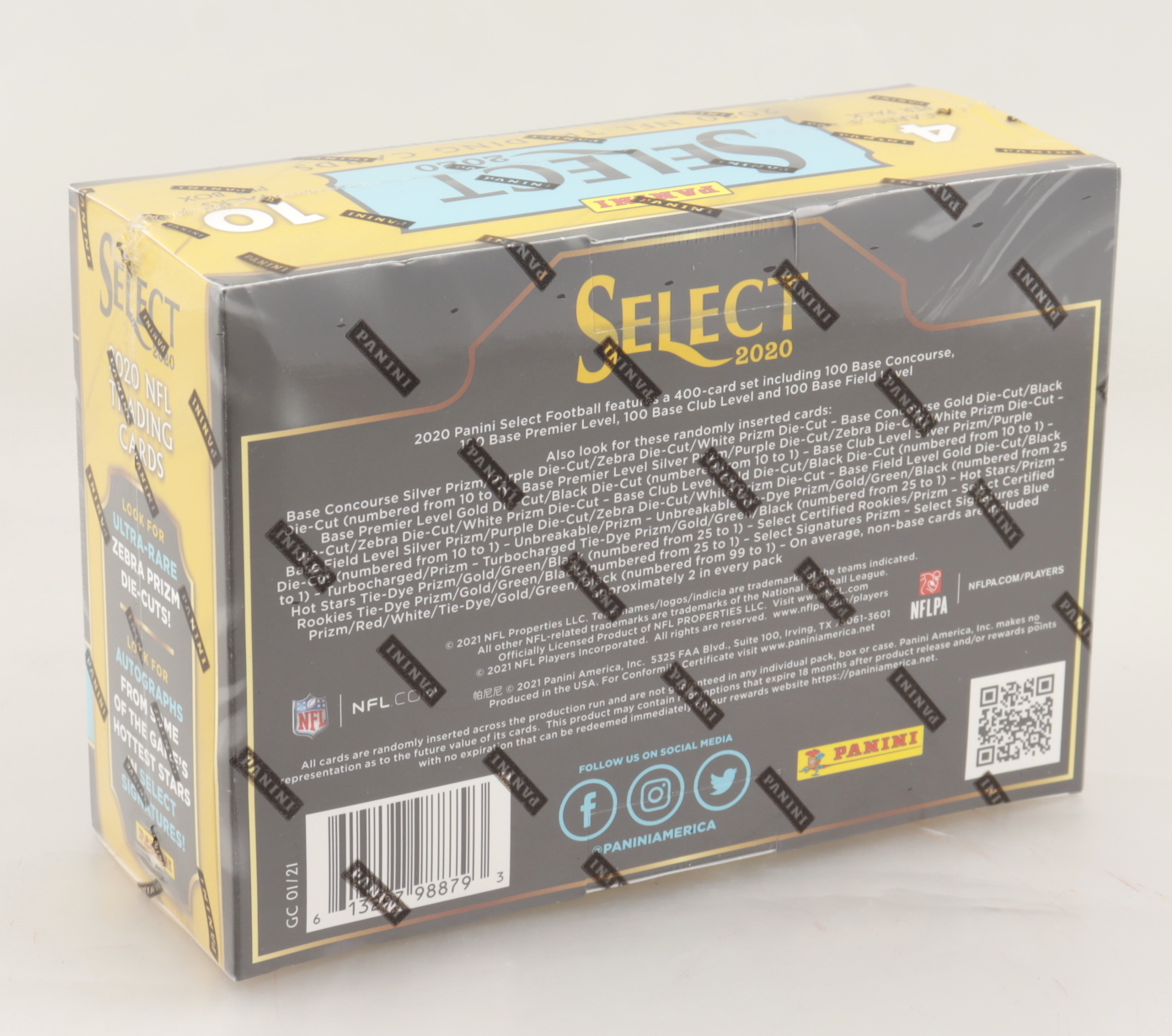 2020 Panini Select Football Trading Cards Mega Box with (10) Packs at PristineAuction.com 2020 Panini Select Football Trading Cards Mega Box with (10) Packs at PristineAuction.com