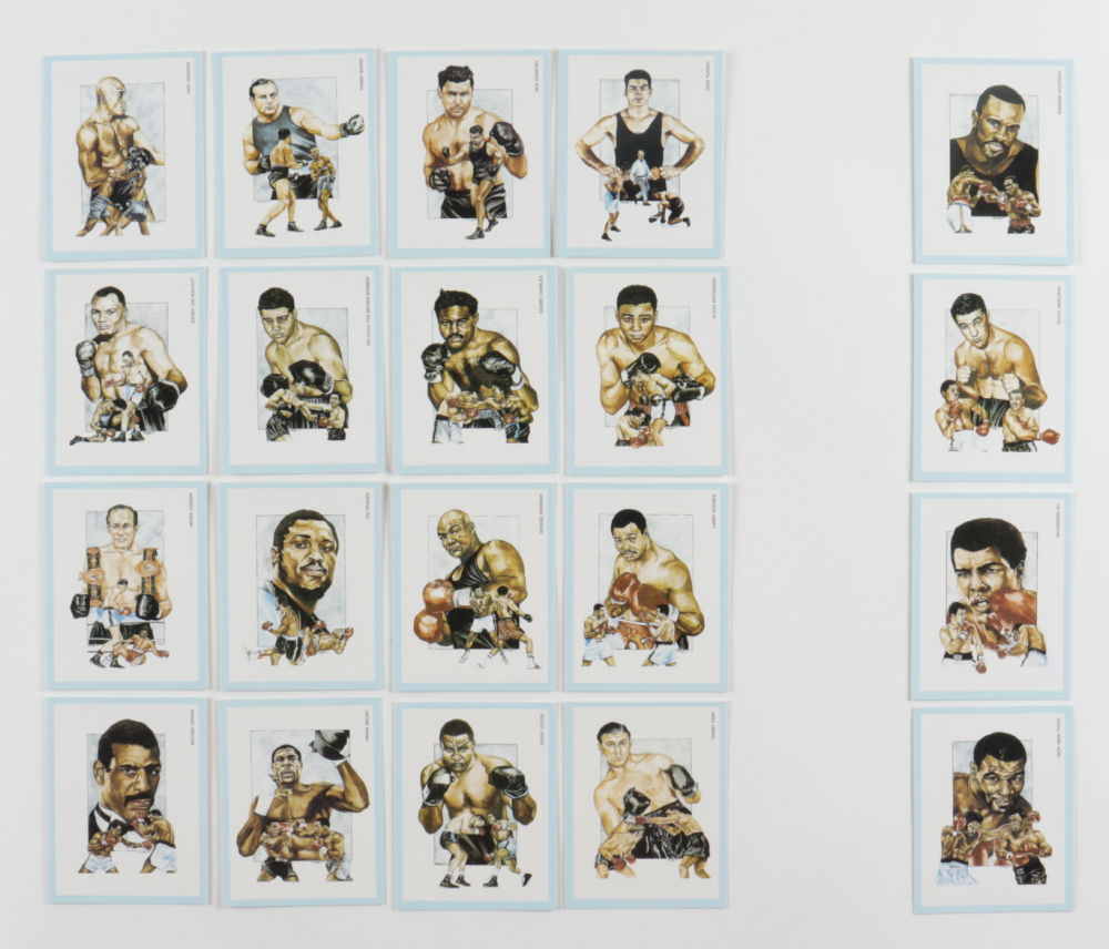 1991 Victoria Boxing Complete Set of (20) Cards with Mike Tyson