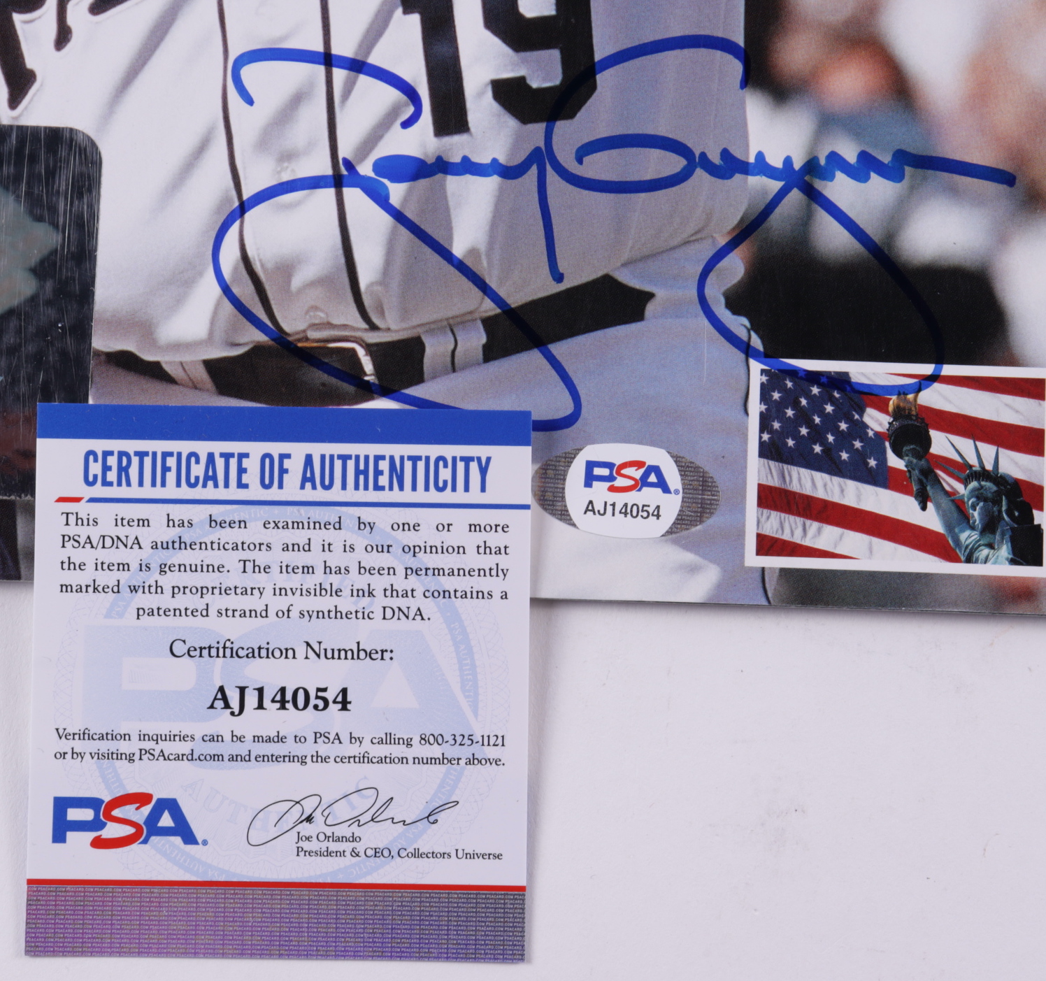 Tony Gwynn, Steve Garvey & John Kruk Signed Padres "A Tribute To Tony" Magazine (JSA COA & PSA COA) (See Description) at PristineAuction.com Tony Gwynn, Steve Garvey & John Kruk Signed Padres "A Tribute To Tony" Magazine (JSA COA & PSA COA) (See Description) at PristineAuction.com