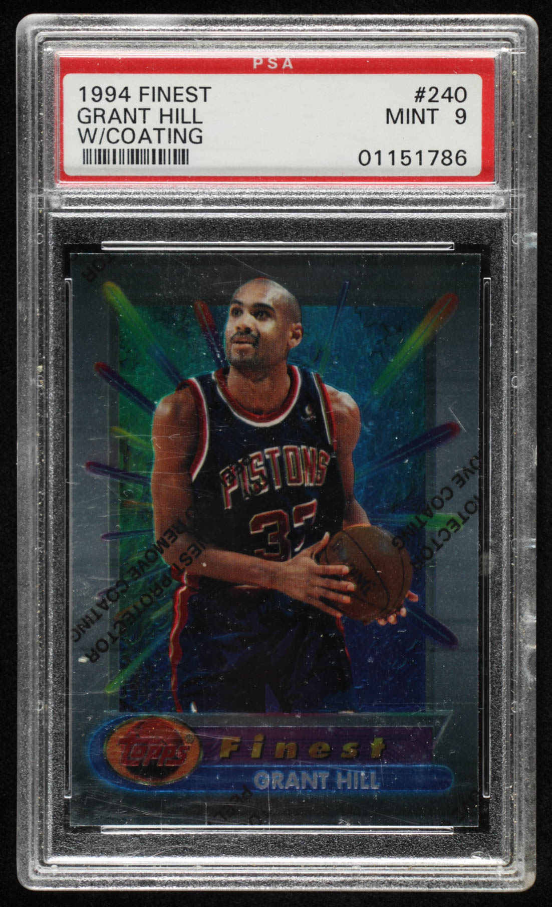 Grant Hill 1994-95 Finest #240 RC (PSA 9) at PristineAuction.com Grant Hill 1994-95 Finest #240 RC (PSA 9) at PristineAuction.com