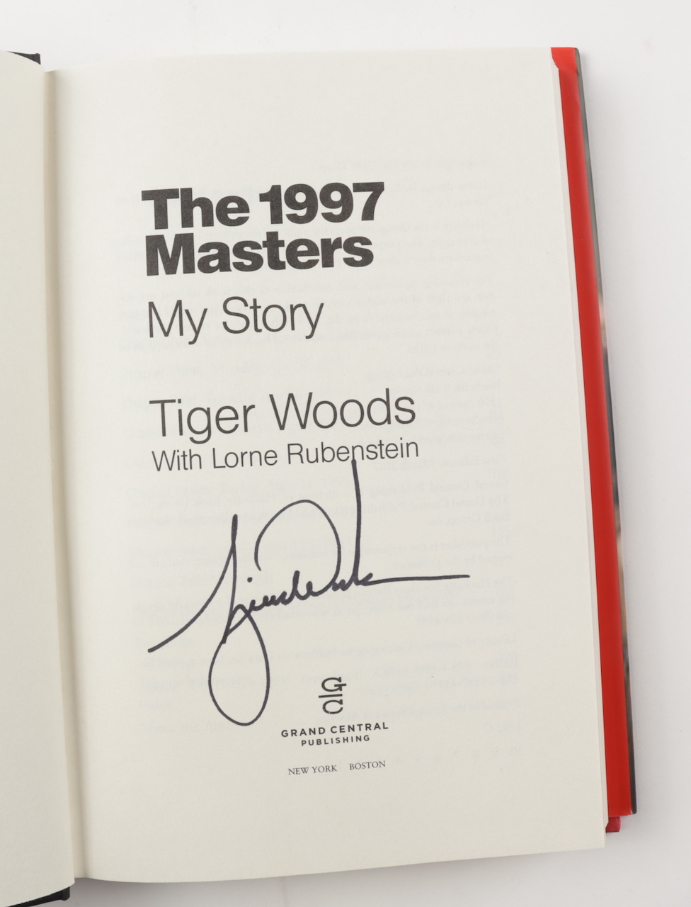 Tiger Woods Signed "The 1997 Masters - My Story" Hardcover Book (JSA ALOA) at PristineAuction.com Tiger Woods Signed "The 1997 Masters - My Story" Hardcover Book (JSA ALOA) at PristineAuction.com