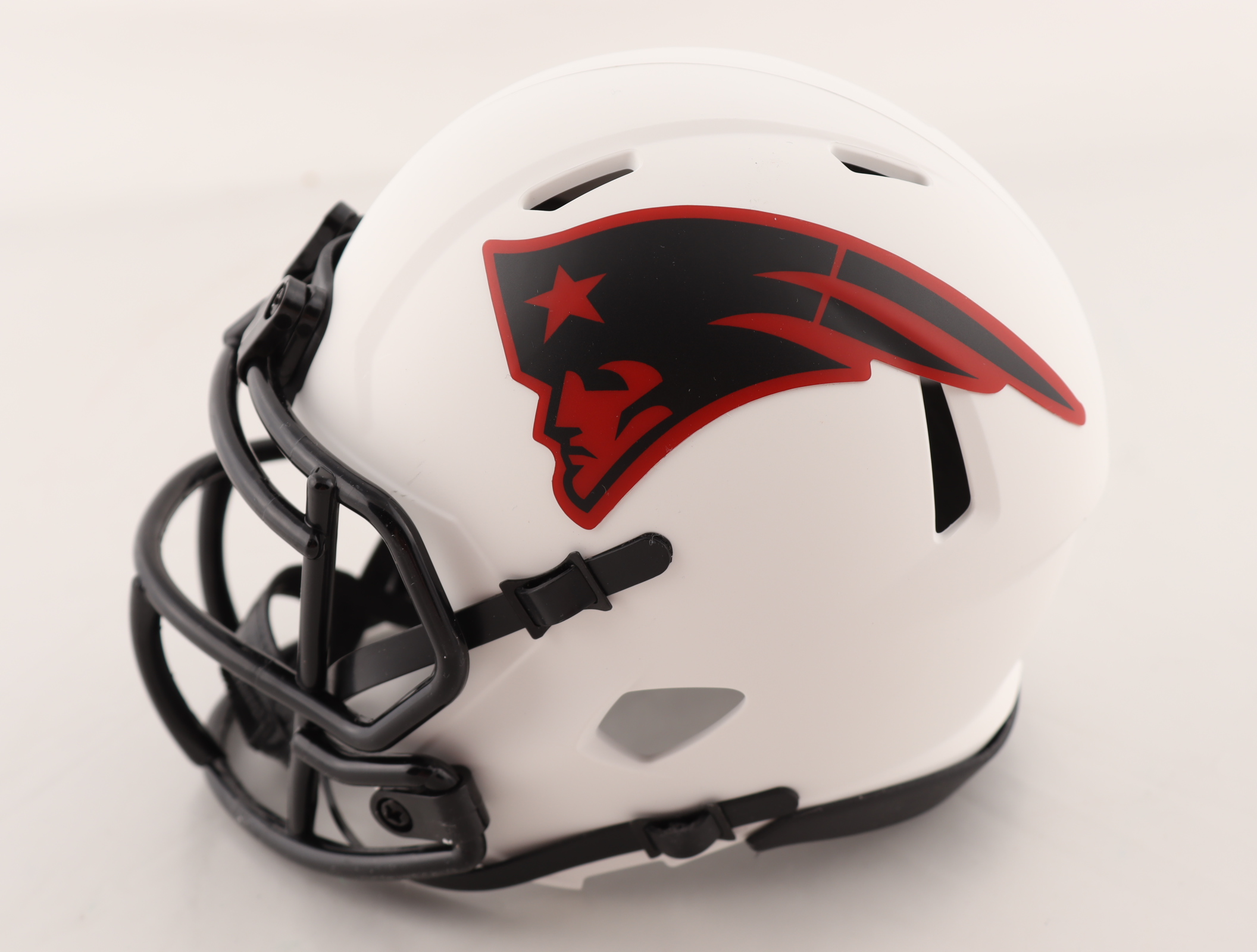 Deion Branch Signed Patriots Lunar Eclipse Alternate Speed Mini Helmet (Beckett COA) at PristineAuction.com Deion Branch Signed Patriots Lunar Eclipse Alternate Speed Mini Helmet (Beckett COA) at PristineAuction.com