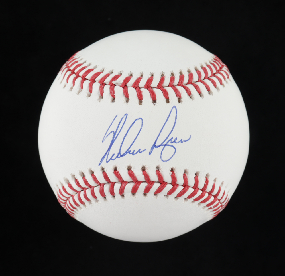 Nolan Ryan Signed OML Baseball AIV COA Ryan Hologram Pristine Auction
