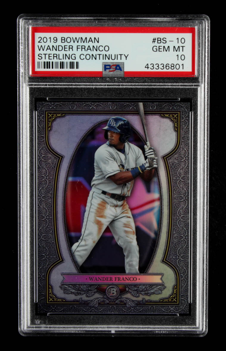 Wander Franco 2019 Bowman Chrome Bowman Sterling Continuity #BS10 (PSA 10) at PristineAuction.com Wander Franco 2019 Bowman Chrome Bowman Sterling Continuity #BS10 (PSA 10) at PristineAuction.com