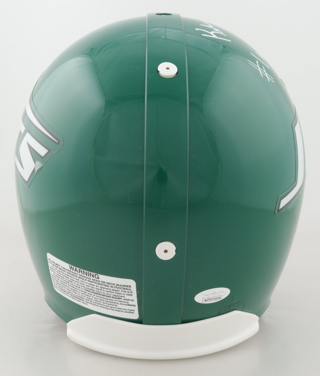 Keyshawn Johnson Signed Jets Full-Size Authentic On-Field Helmet Inscribed "#1 Overall Pick" (JSA COA) at PristineAuction.com Keyshawn Johnson Signed Jets Full-Size Authentic On-Field Helmet Inscribed "#1 Overall Pick" (JSA COA) at PristineAuction.com