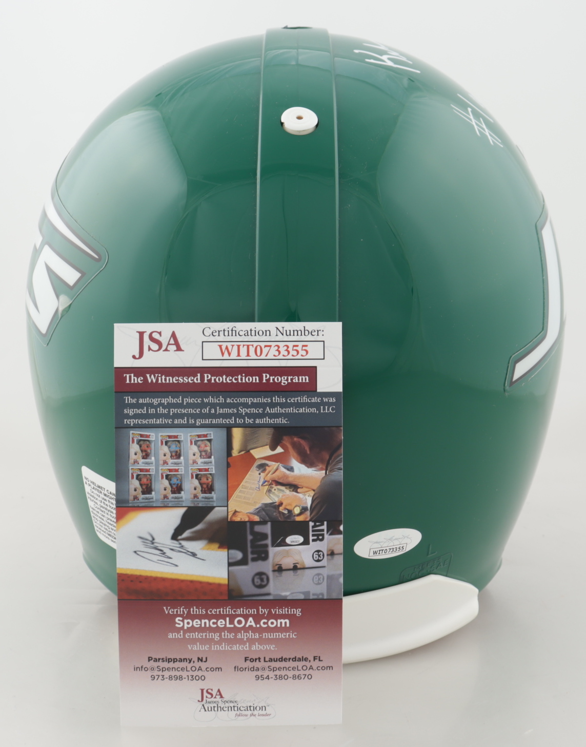 Keyshawn Johnson Signed Jets Full-Size Authentic On-Field Helmet Inscribed "#1 Overall Pick" (JSA COA) at PristineAuction.com Keyshawn Johnson Signed Jets Full-Size Authentic On-Field Helmet Inscribed "#1 Overall Pick" (JSA COA) at PristineAuction.com