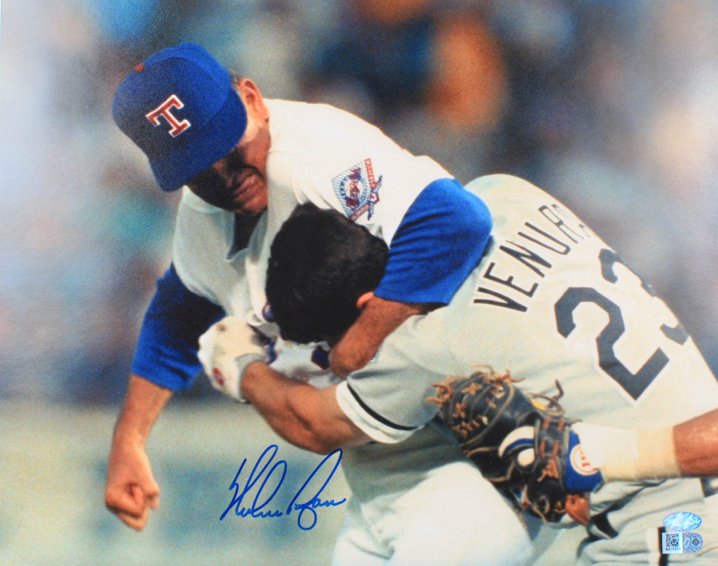 Nolan Ryan Signed Rangers 11x14 Photo (AIV COA & Ryan Hologram) at PristineAuction.com Nolan Ryan Signed Rangers 11x14 Photo (AIV COA & Ryan Hologram) at PristineAuction.com