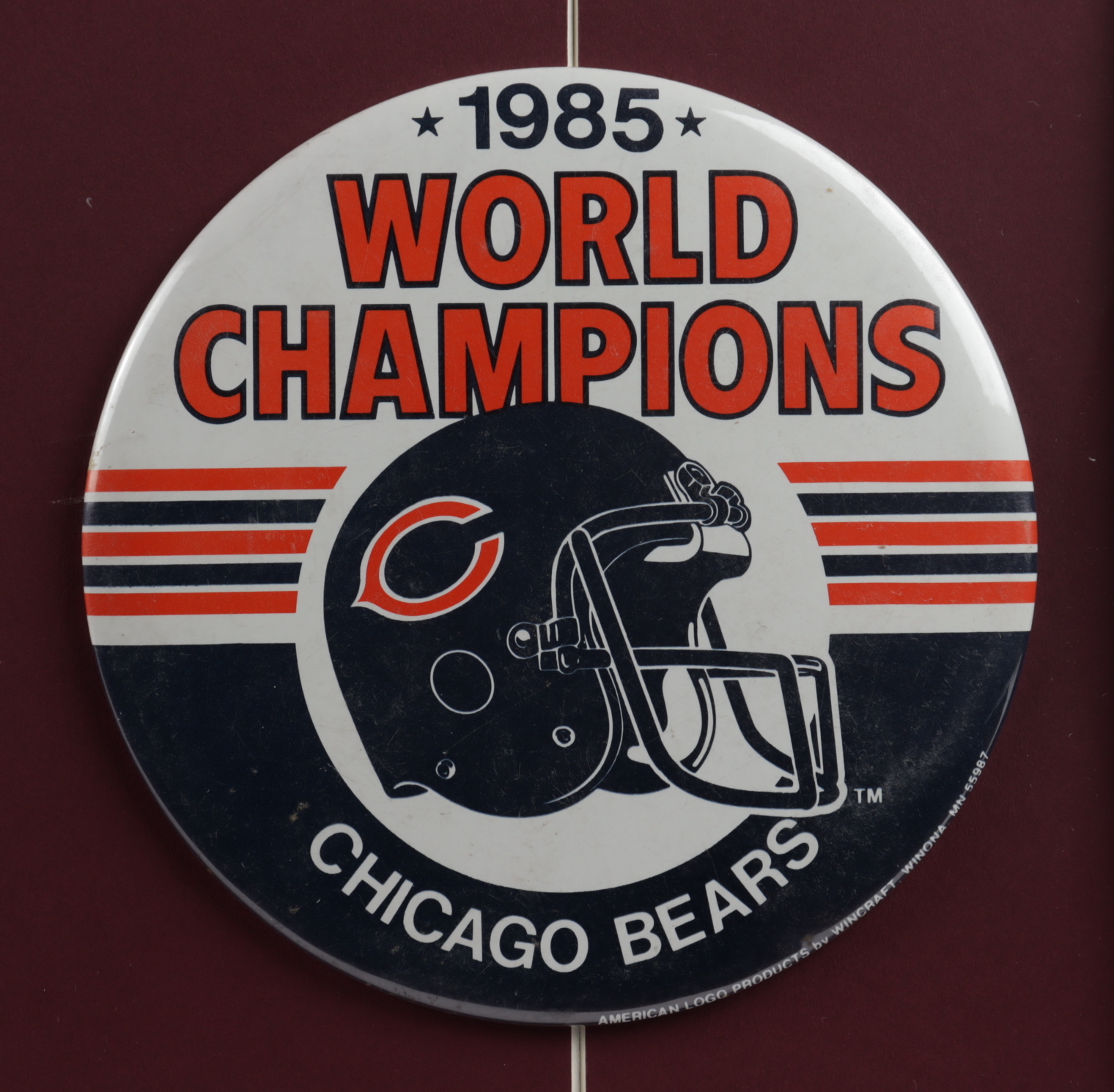 Walter Payton Signed Bears 15x19 Custom Framed Photo Display with Vintage Bears Pin (PSA LOA) at PristineAuction.com Walter Payton Signed Bears 15x19 Custom Framed Photo Display with Vintage Bears Pin (PSA LOA) at PristineAuction.com