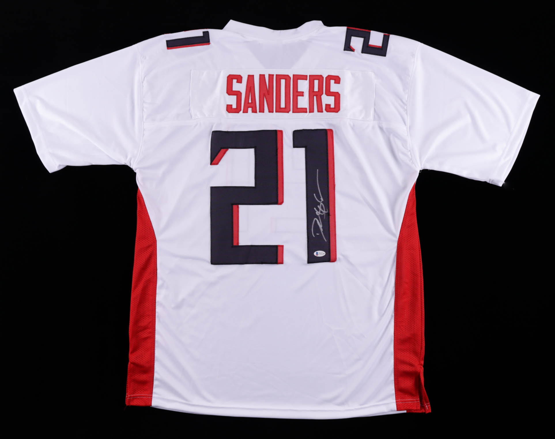 Deion Sanders Signed Jersey (Beckett COA) at PristineAuction.com Deion Sanders Signed Jersey (Beckett COA) at PristineAuction.com