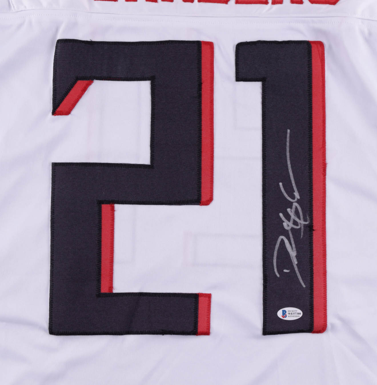 Deion Sanders Signed Jersey (Beckett COA) at PristineAuction.com Deion Sanders Signed Jersey (Beckett COA) at PristineAuction.com