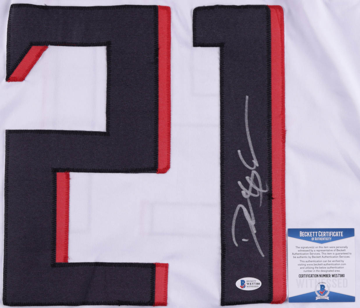 Deion Sanders Signed Jersey (Beckett COA) at PristineAuction.com Deion Sanders Signed Jersey (Beckett COA) at PristineAuction.com