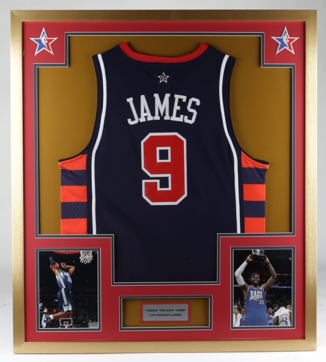 LeBron James 32x36 Custom Framed Jersey Display at PristineAuction.com LeBron James 32x36 Custom Framed Jersey Display at PristineAuction.com