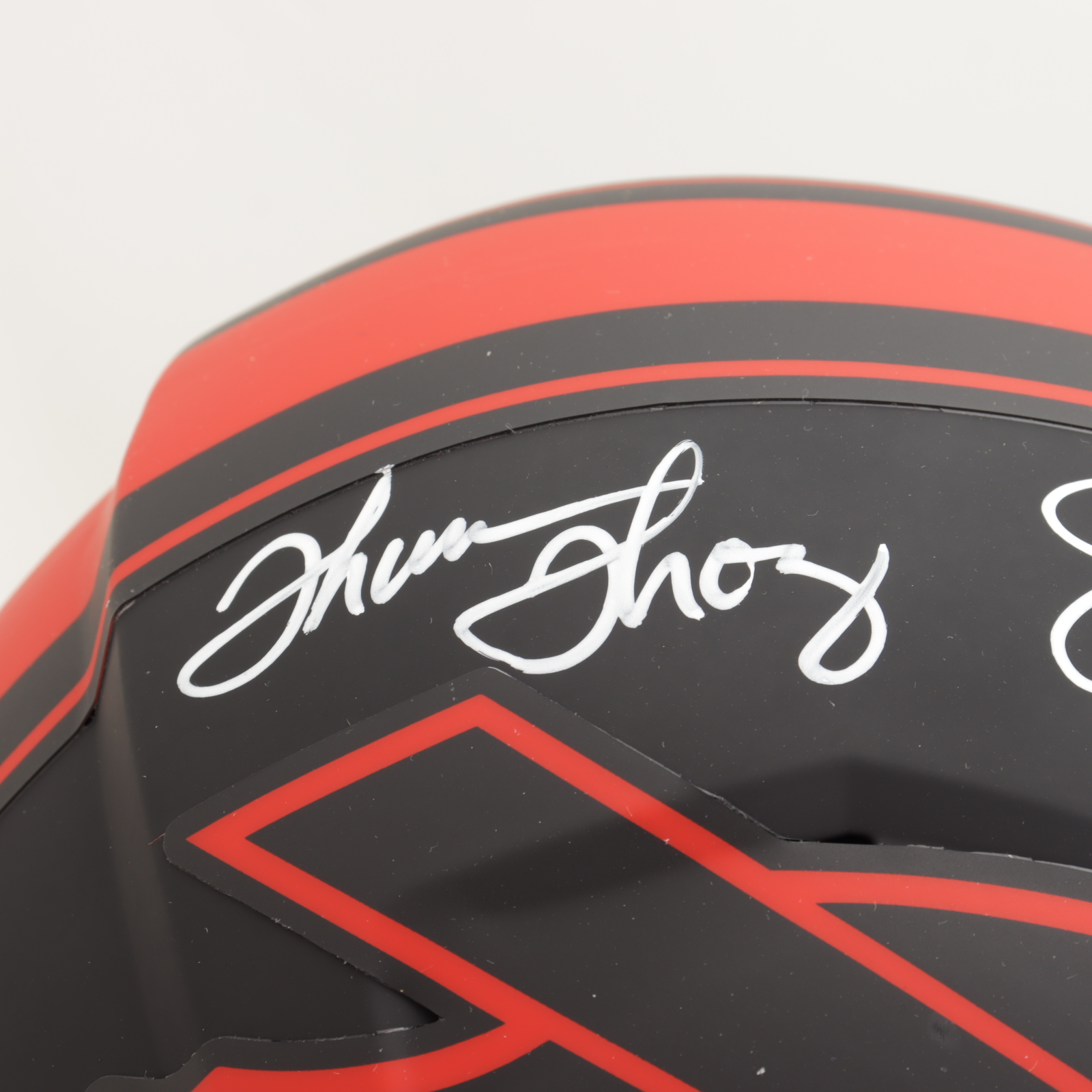 Jim Kelly, Thurman Thomas & Andre Reed Signed Bills Full-Size Eclipse Alternate Speed Helmet (JSA COA) (See Description) at PristineAuction.com Jim Kelly, Thurman Thomas & Andre Reed Signed Bills Full-Size Eclipse Alternate Speed Helmet (JSA COA) (See Description) at PristineAuction.com