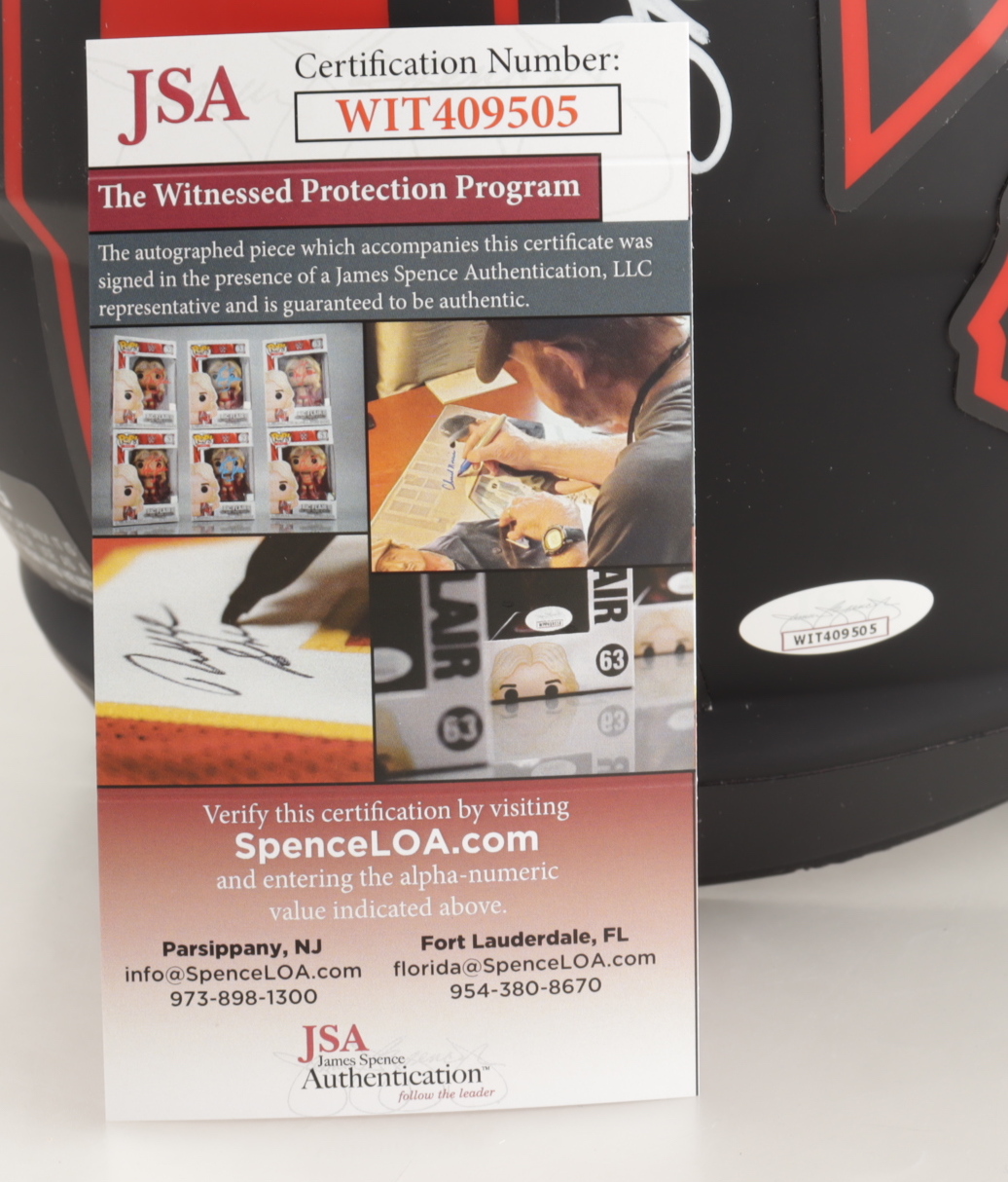 Jim Kelly, Thurman Thomas & Andre Reed Signed Bills Full-Size Eclipse Alternate Speed Helmet (JSA COA) (See Description) at PristineAuction.com Jim Kelly, Thurman Thomas & Andre Reed Signed Bills Full-Size Eclipse Alternate Speed Helmet (JSA COA) (See Description) at PristineAuction.com