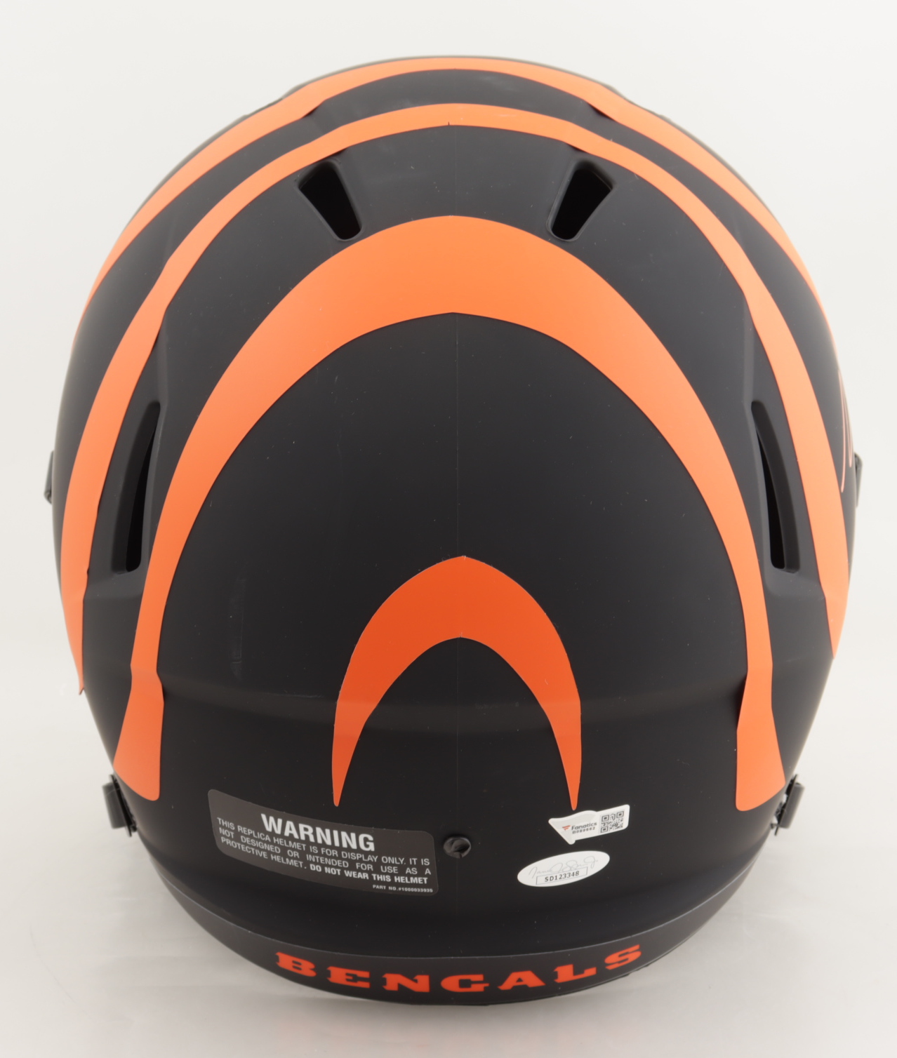 Tee Higgins & Joe Burrow Signed Bengals Full-Size Eclipse Alternate Speed Helmet (JSA COA & Fanatics Hologram) (See Description) at PristineAuction.com Tee Higgins & Joe Burrow Signed Bengals Full-Size Eclipse Alternate Speed Helmet (JSA COA & Fanatics Hologram) (See Description) at PristineAuction.com