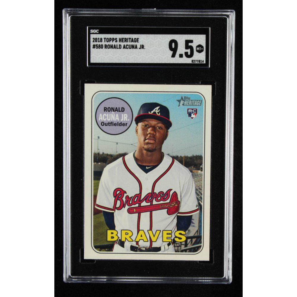 Ronald Acuna Jr. 2018 Topps Heritage #580 RC (SGC 9.5) | Pristine Auction