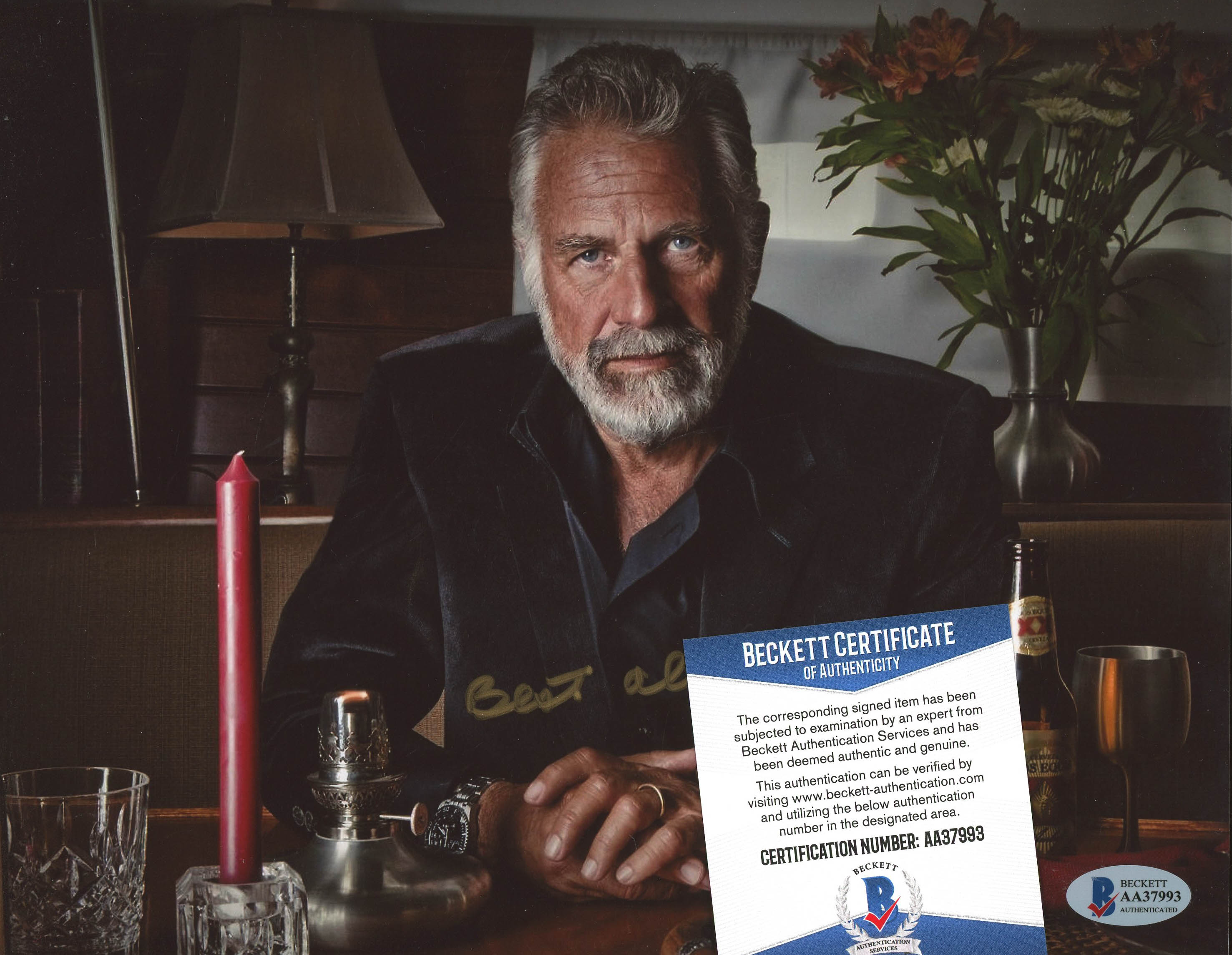 Jonathan Goldsmith Signed "Dos Equis" 8x10 Photo Inscribed "Best Always" (Beckett COA) at PristineAuction.com Jonathan Goldsmith Signed "Dos Equis" 8x10 Photo Inscribed "Best Always" (Beckett COA) at PristineAuction.com