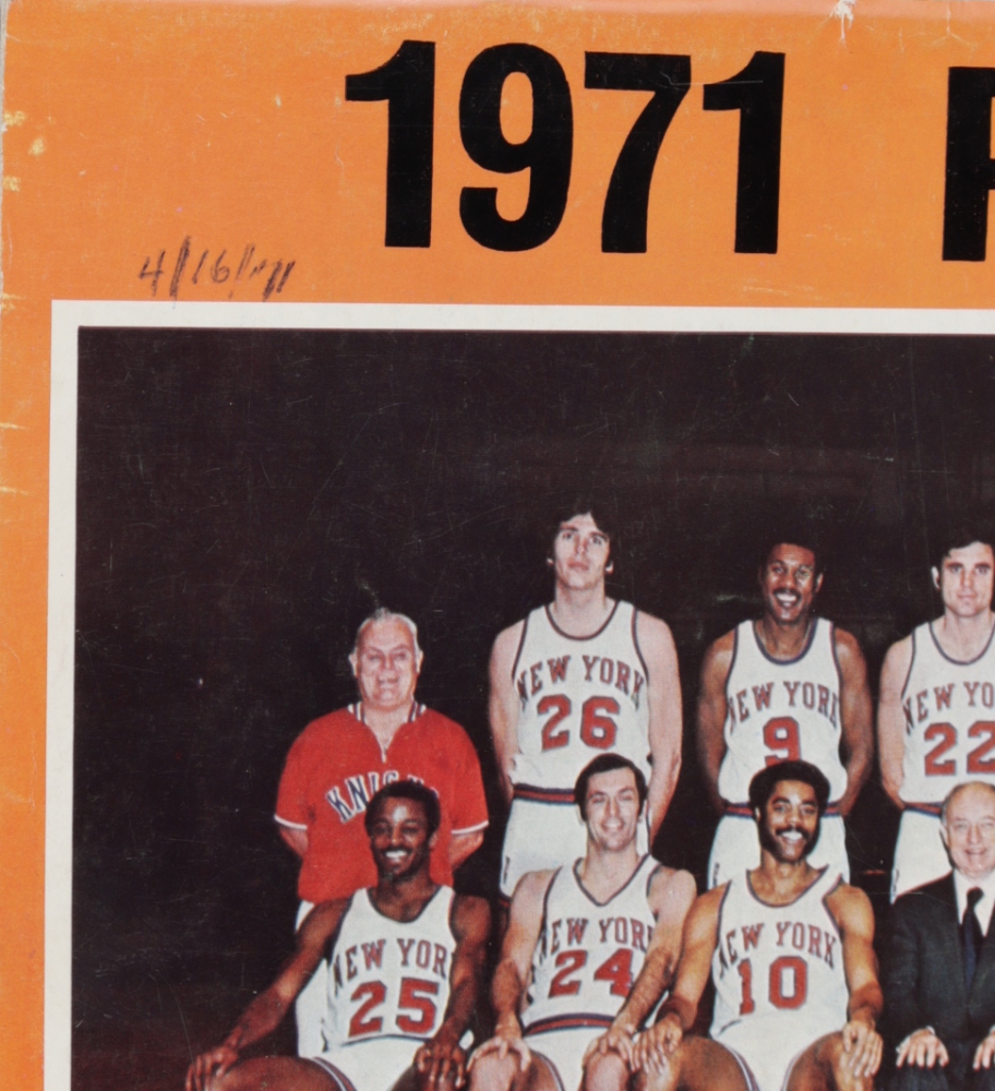1971 Knicks Original Playoffs Program (See Description) Pristine Auction