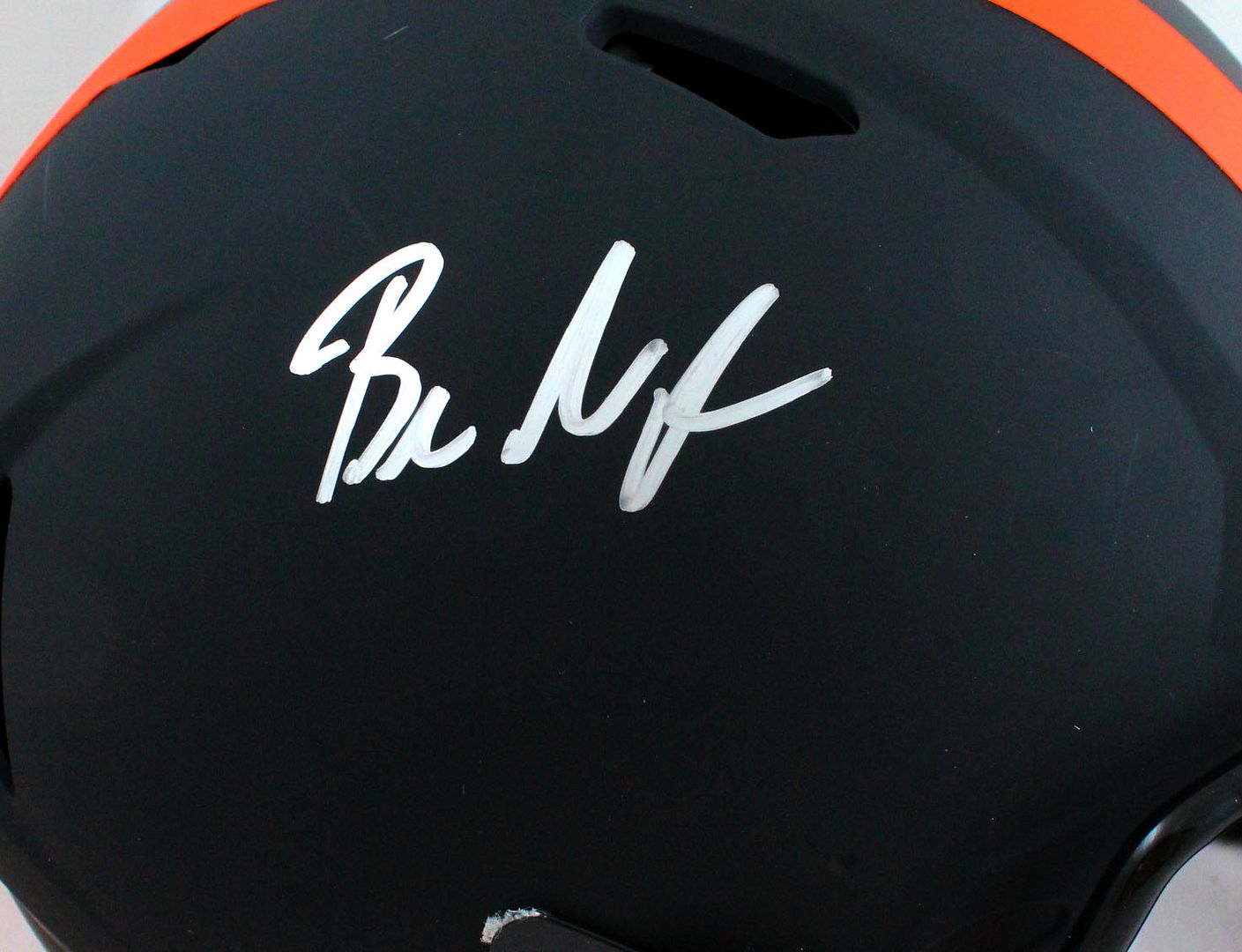 Baker Mayfield Signed Browns Full-Size Authentic On-Field Eclipse Alternate Speed Helmet (Beckett Hologram) at PristineAuction.com Baker Mayfield Signed Browns Full-Size Authentic On-Field Eclipse Alternate Speed Helmet (Beckett Hologram) at PristineAuction.com
