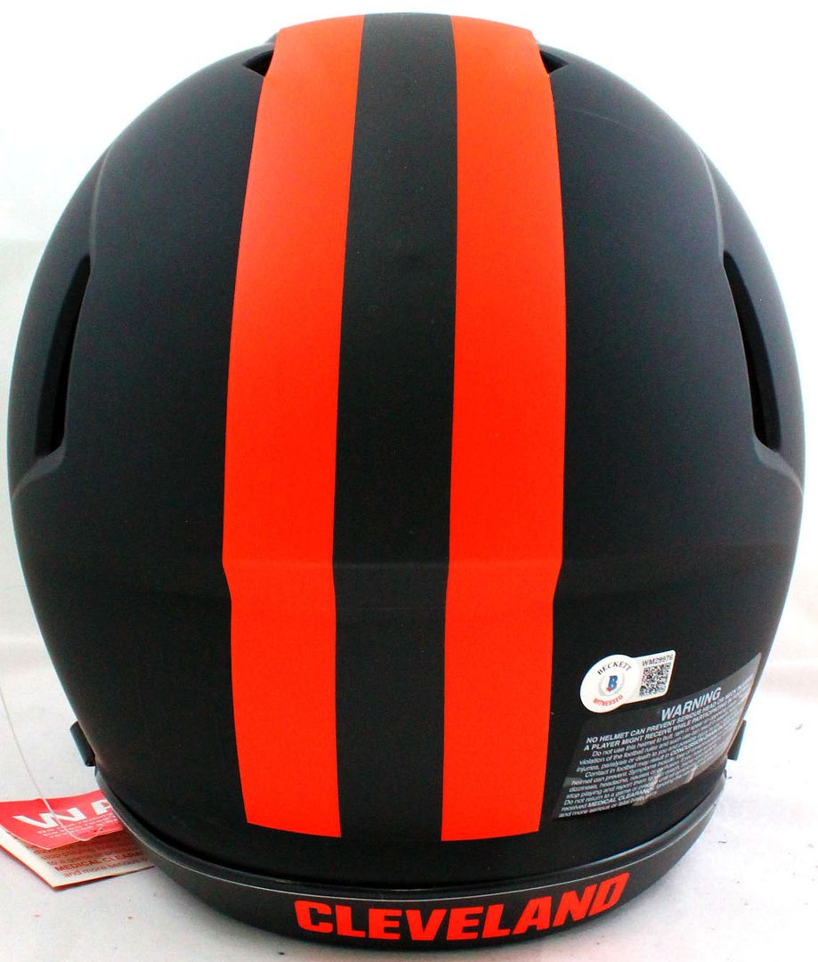 Baker Mayfield Signed Browns Full-Size Authentic On-Field Eclipse Alternate Speed Helmet (Beckett Hologram) at PristineAuction.com Baker Mayfield Signed Browns Full-Size Authentic On-Field Eclipse Alternate Speed Helmet (Beckett Hologram) at PristineAuction.com