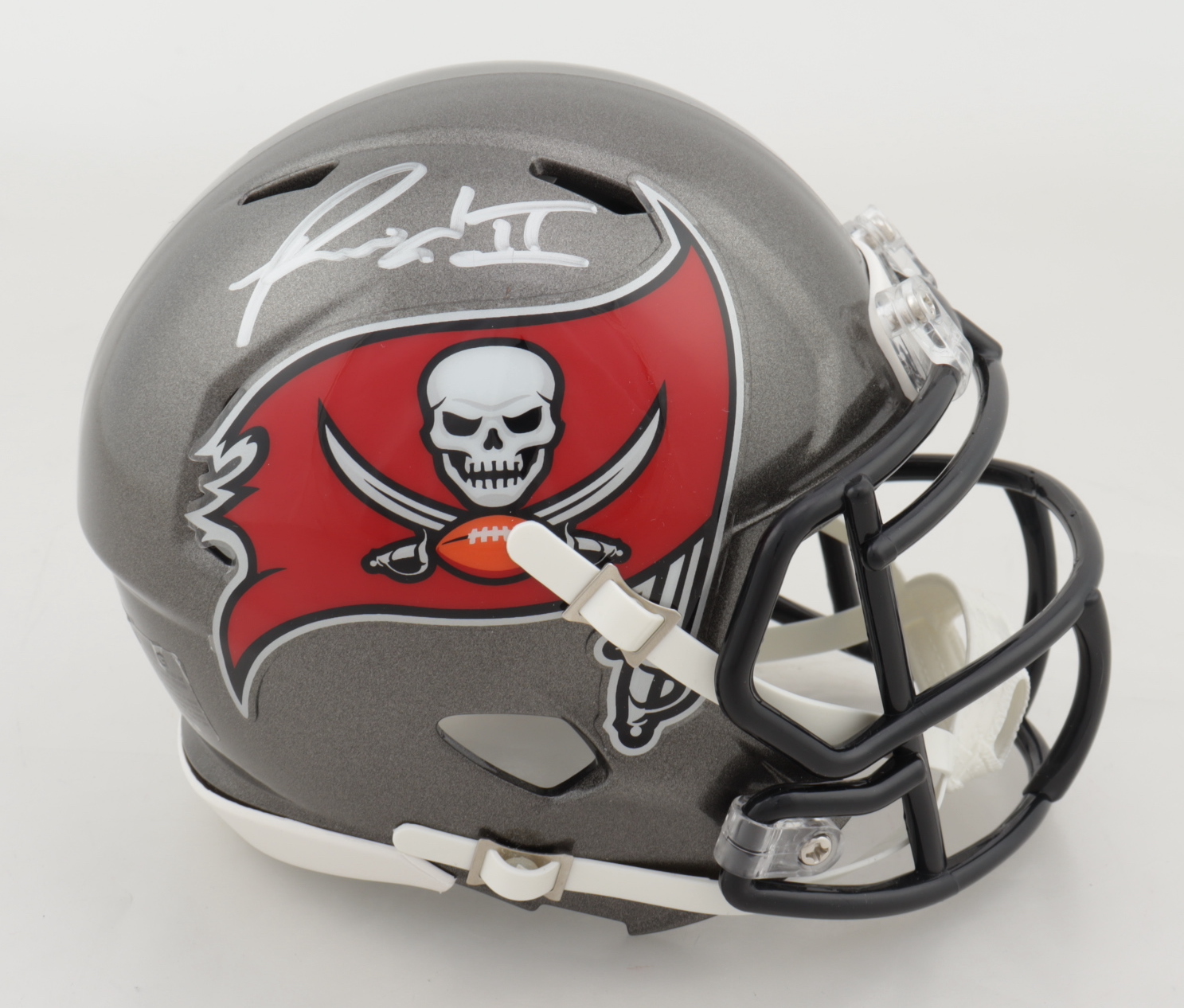 Ronald Jones Signed Buccaneers Speed Mini Helmet (Fanatics Hologram) at PristineAuction.com Ronald Jones Signed Buccaneers Speed Mini Helmet (Fanatics Hologram) at PristineAuction.com
