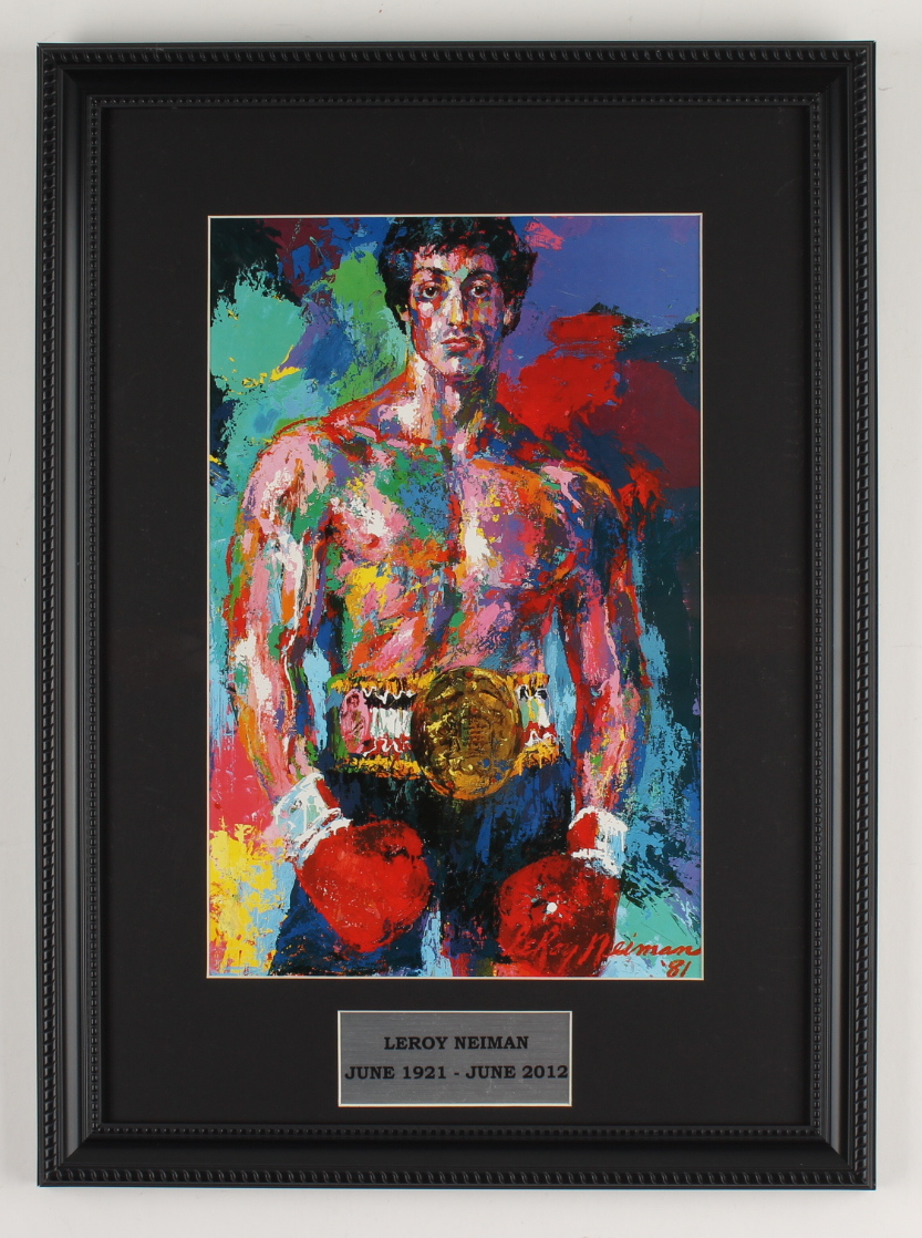 LeRoy Neiman "Rocky" 14x19 Custom Framed Print Display at PristineAuction.com LeRoy Neiman "Rocky" 14x19 Custom Framed Print Display at PristineAuction.com