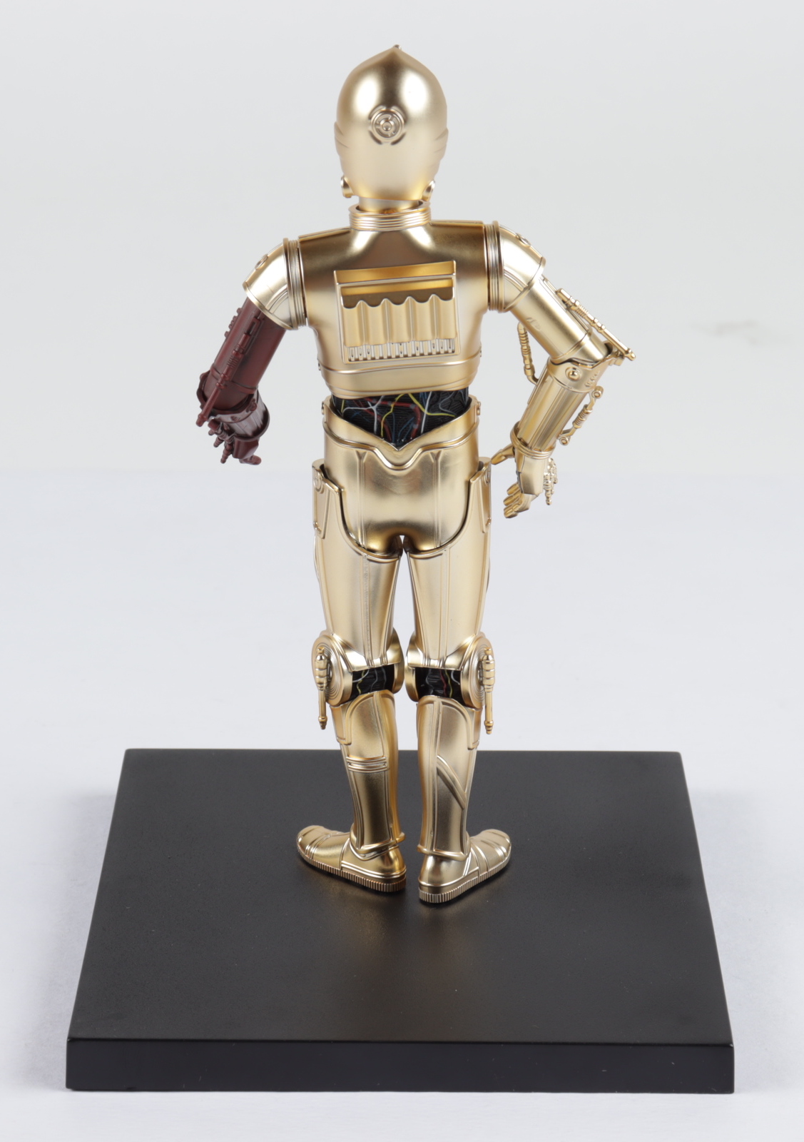 Set of (3) Kotobukiya Painted "Star Wars" C-3PO, R2-D2, & BB-8 Figures With Display Stand at PristineAuction.com Set of (3) Kotobukiya Painted "Star Wars" C-3PO, R2-D2, & BB-8 Figures With Display Stand at PristineAuction.com