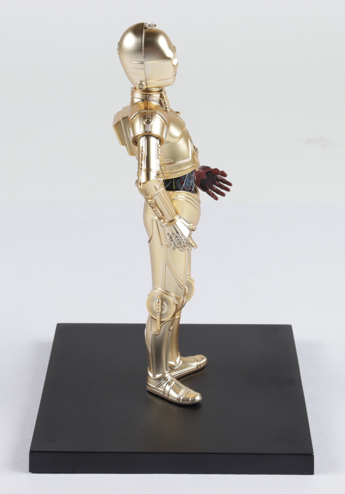 Set of (3) Kotobukiya Painted "Star Wars" C-3PO, R2-D2, & BB-8 Figures With Display Stand at PristineAuction.com Set of (3) Kotobukiya Painted "Star Wars" C-3PO, R2-D2, & BB-8 Figures With Display Stand at PristineAuction.com