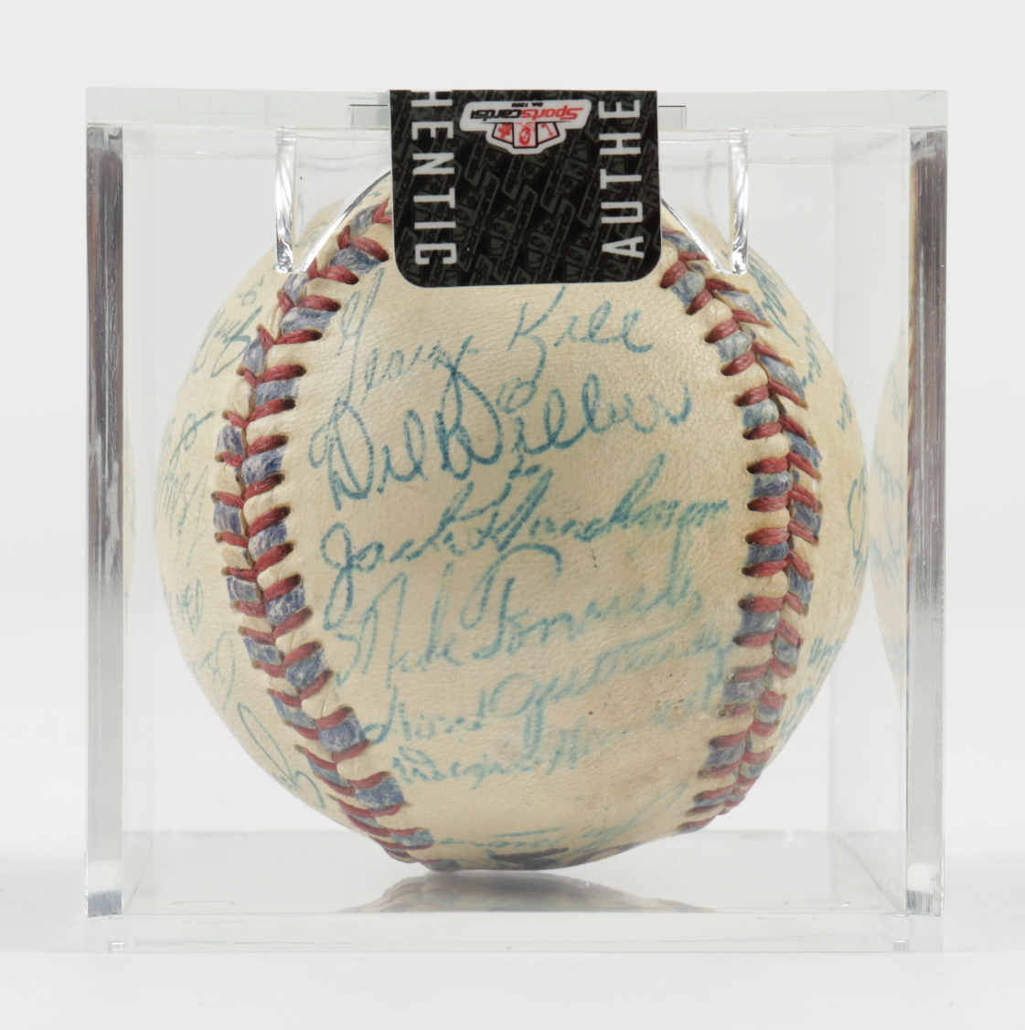 1955 White Sox Baseball Team-Signed by (29) with Nelson Fox, George Kell, Jim Busby, Bill Pierce, Sherm Lollar, Del Wilber with Display Case (SportsCards LOA) at PristineAuction.com 1955 White Sox Baseball Team-Signed by (29) with Nelson Fox, George Kell, Jim Busby, Bill Pierce, Sherm Lollar, Del Wilber with Display Case (SportsCards LOA) at PristineAuction.com