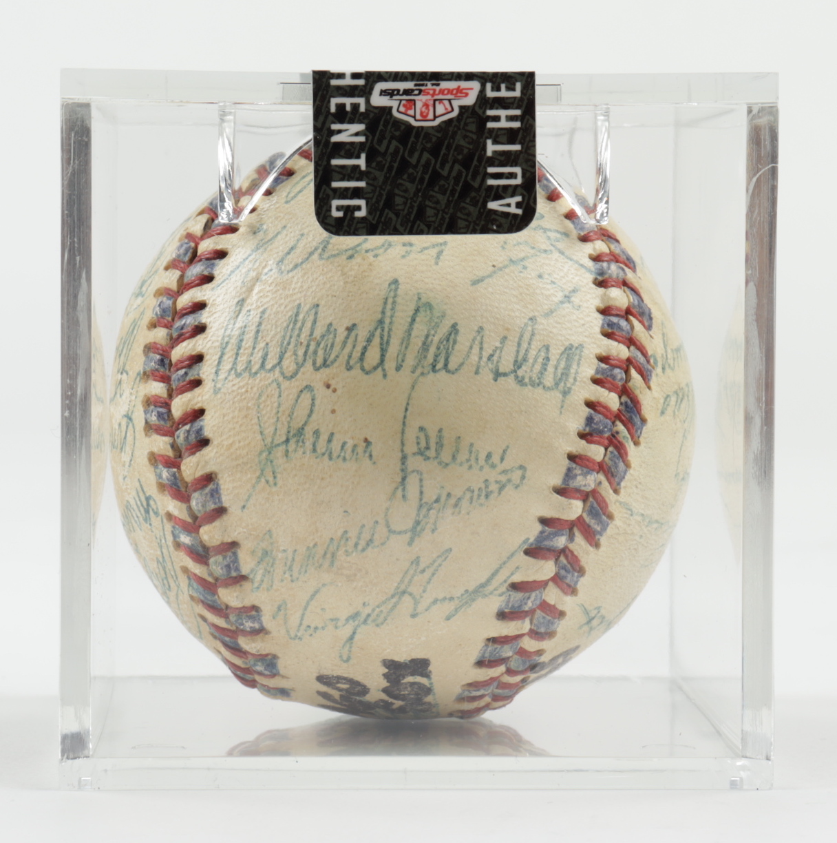 1955 White Sox Baseball Team-Signed by (29) with Nelson Fox, George Kell, Jim Busby, Bill Pierce, Sherm Lollar, Del Wilber with Display Case (SportsCards LOA) at PristineAuction.com 1955 White Sox Baseball Team-Signed by (29) with Nelson Fox, George Kell, Jim Busby, Bill Pierce, Sherm Lollar, Del Wilber with Display Case (SportsCards LOA) at PristineAuction.com