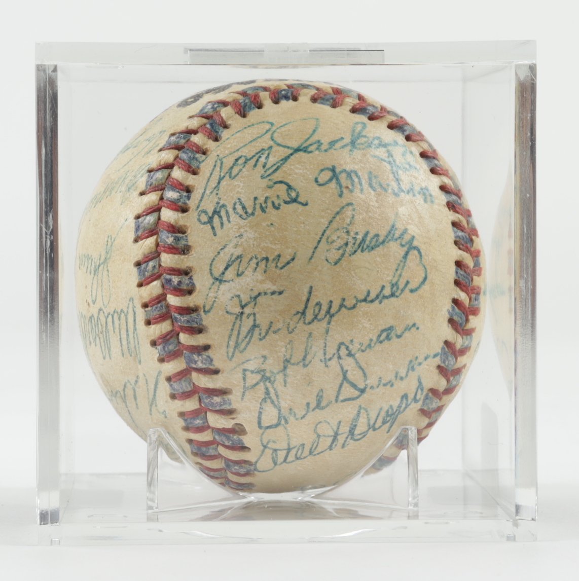1955 White Sox Baseball Team-Signed by (29) with Nelson Fox, George Kell, Jim Busby, Bill Pierce, Sherm Lollar, Del Wilber with Display Case (SportsCards LOA) at PristineAuction.com 1955 White Sox Baseball Team-Signed by (29) with Nelson Fox, George Kell, Jim Busby, Bill Pierce, Sherm Lollar, Del Wilber with Display Case (SportsCards LOA) at PristineAuction.com