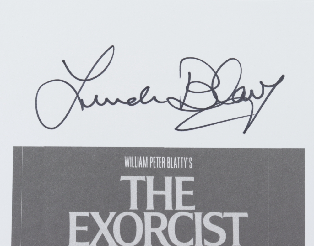 Linda Blair Signed “The Exorcist” Movie Script (Legends Hologram ...
