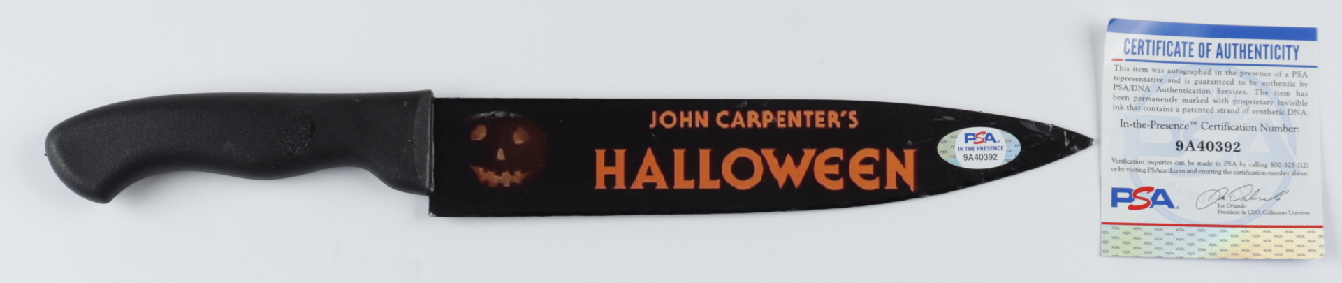 Nick Castle Signed "Halloween" Steel Knife (PSA COA) (See Description) at PristineAuction.com Nick Castle Signed "Halloween" Steel Knife (PSA COA) (See Description) at PristineAuction.com