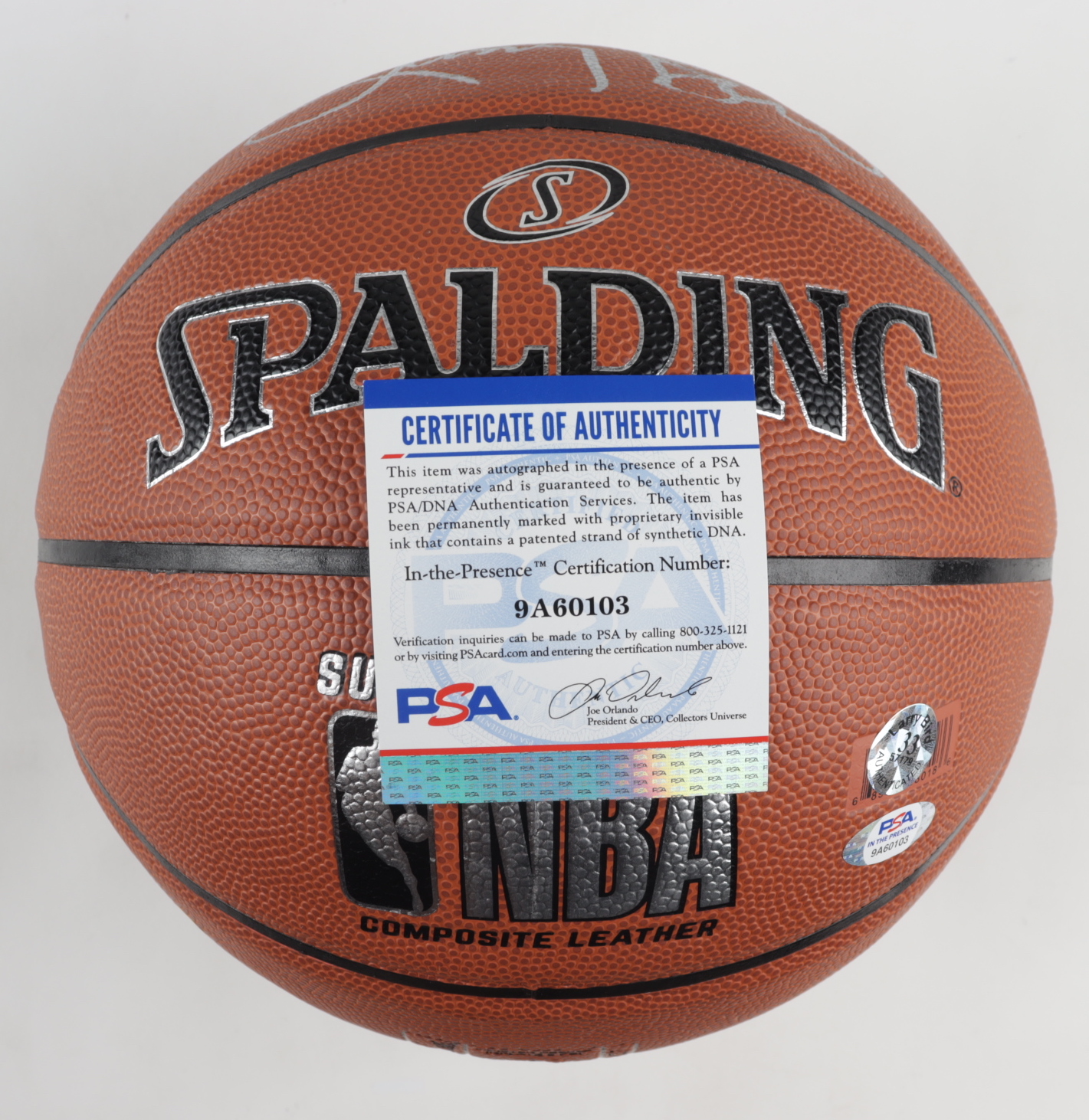 Larry Bird Signed NBA Basketball (PSA COA & Bird Hologram) (See Description) at PristineAuction.com Larry Bird Signed NBA Basketball (PSA COA & Bird Hologram) (See Description) at PristineAuction.com