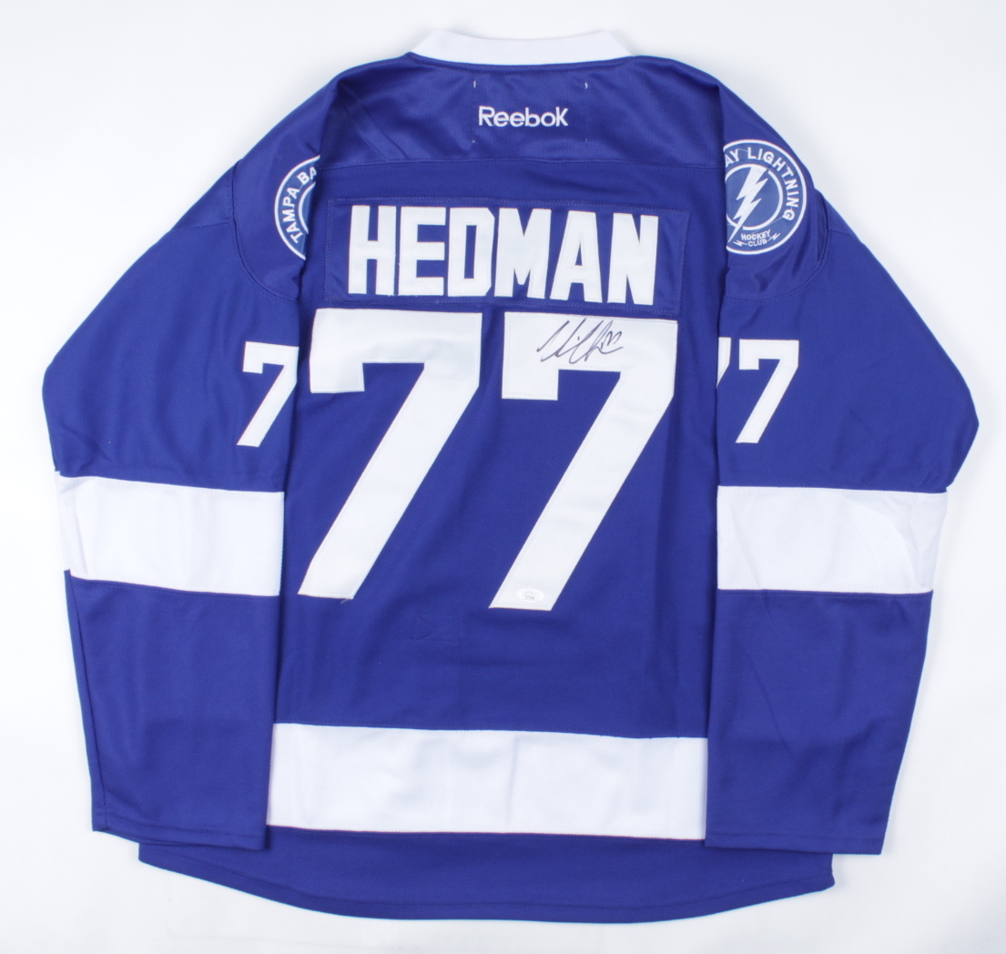 Victor Hedman Signed Lightning Jersey (JSA COA) at PristineAuction.com Victor Hedman Signed Lightning Jersey (JSA COA) at PristineAuction.com