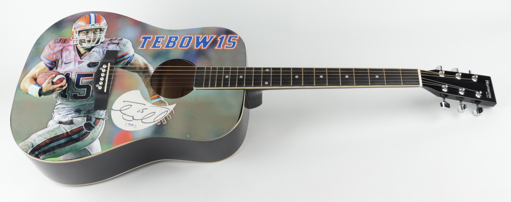 Tim Tebow Signed 41" Acoustic Guitar (PSA) at PristineAuction.com Tim Tebow Signed 41" Acoustic Guitar (PSA) at PristineAuction.com
