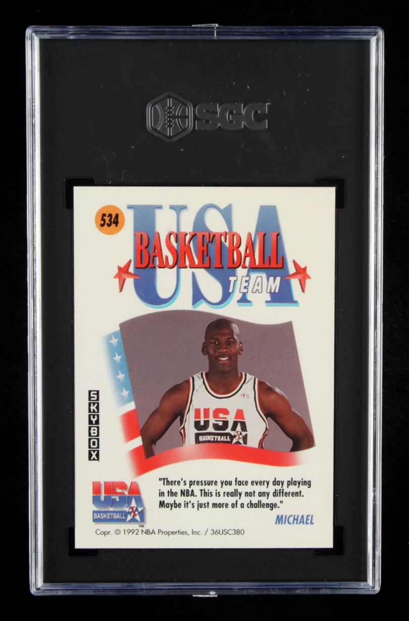 Michael Jordan 1991-92 SkyBox #534 USA (SGC 9.5) at PristineAuction.com Michael Jordan 1991-92 SkyBox #534 USA (SGC 9.5) at PristineAuction.com