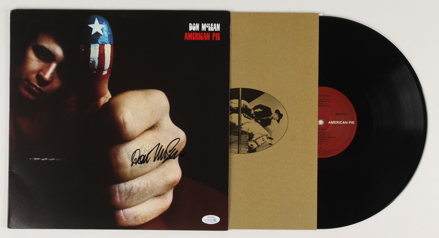 Don McLean Signed "American Pie" Record Album (ACOA COA) (See Description) at PristineAuction.com Don McLean Signed "American Pie" Record Album (ACOA COA) (See Description) at PristineAuction.com