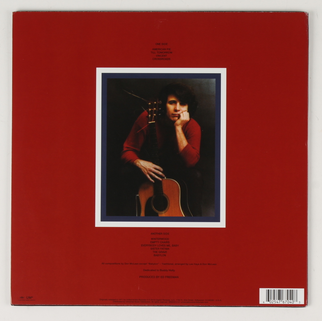 Don McLean Signed "American Pie" Record Album (ACOA COA) (See Description) at PristineAuction.com Don McLean Signed "American Pie" Record Album (ACOA COA) (See Description) at PristineAuction.com