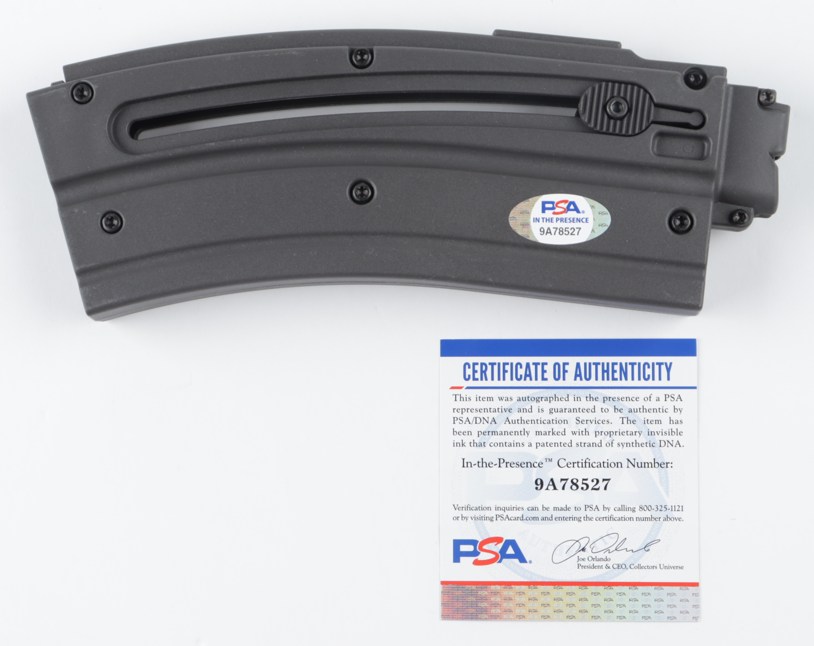 Robert O'Neill Signed Authentic HK 416 Magazine Clip Inscribed “Never Quit!” (PSA COA) at PristineAuction.com Robert O'Neill Signed Authentic HK 416 Magazine Clip Inscribed “Never Quit!” (PSA COA) at PristineAuction.com