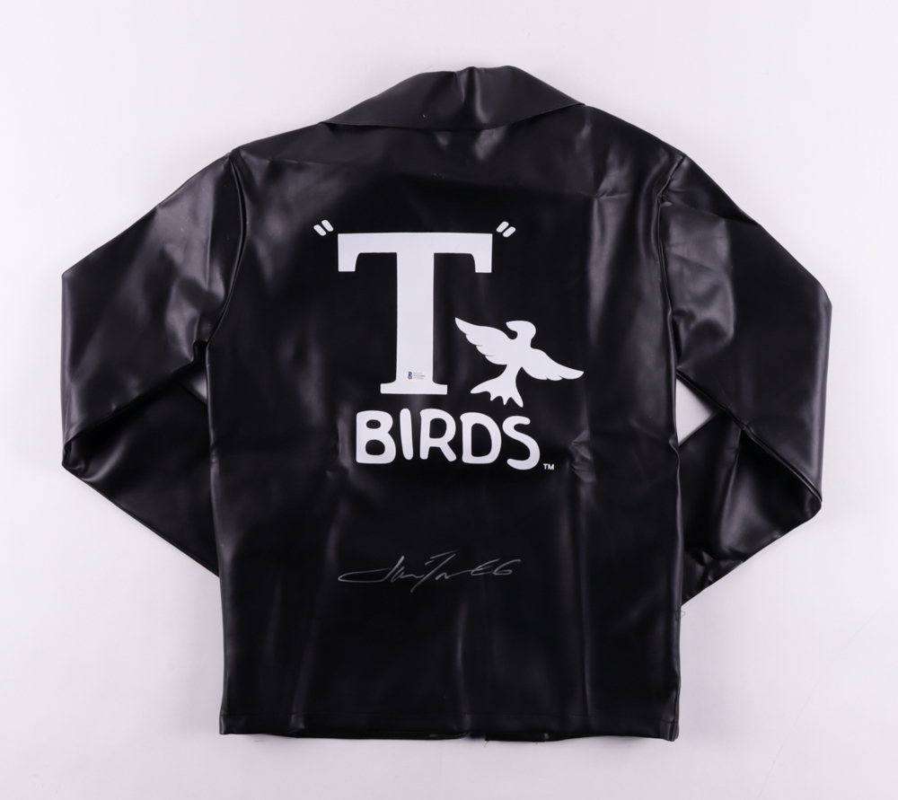 John Travolta Signed "Grease" TBirds Jacket (Beckett COA) Pristine