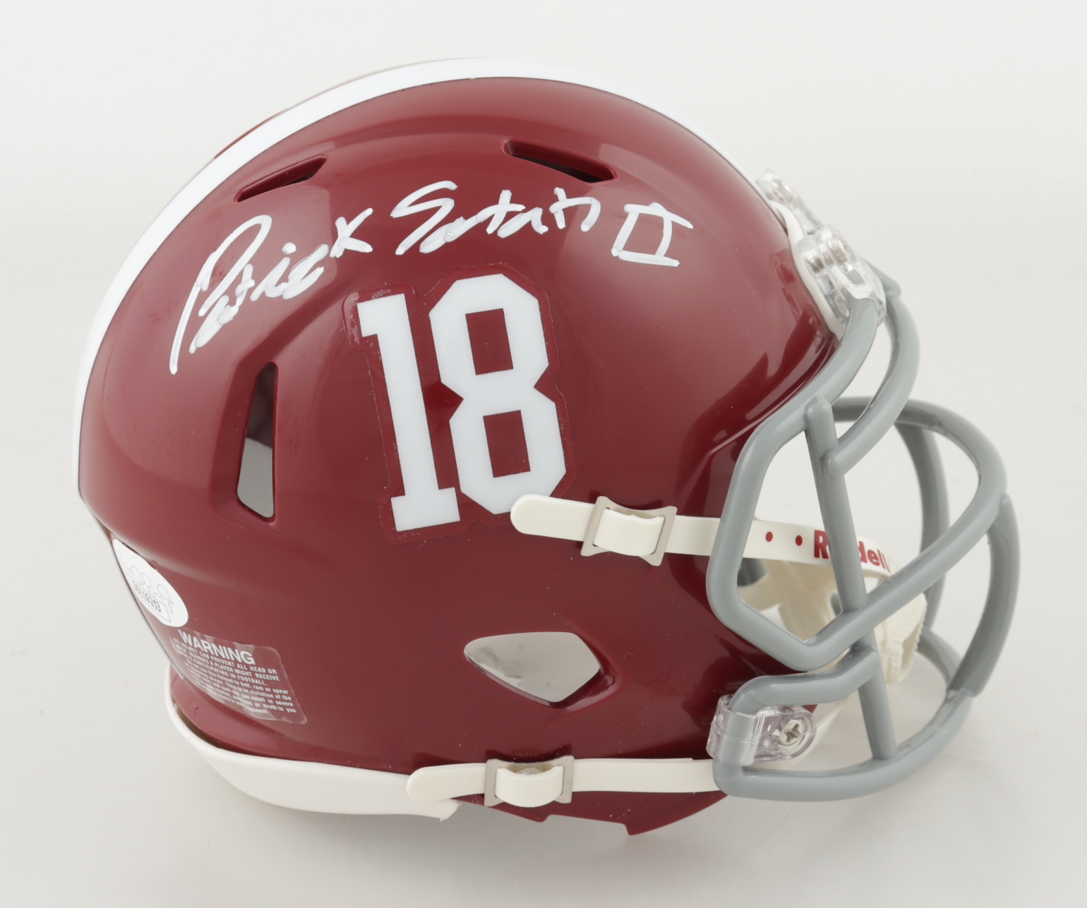 Patrick Surtain II Signed Alabama Crimson Tide Speed Mini Helmet (JSA COA) at PristineAuction.com Patrick Surtain II Signed Alabama Crimson Tide Speed Mini Helmet (JSA COA) at PristineAuction.com