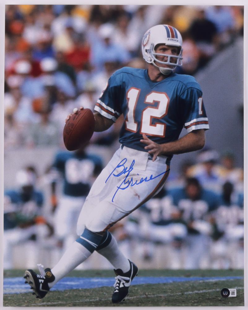 Bob Griese Signed Dolphins 16x20 Photo (Beckett Hologram) at PristineAuction.com Bob Griese Signed Dolphins 16x20 Photo (Beckett Hologram) at PristineAuction.com