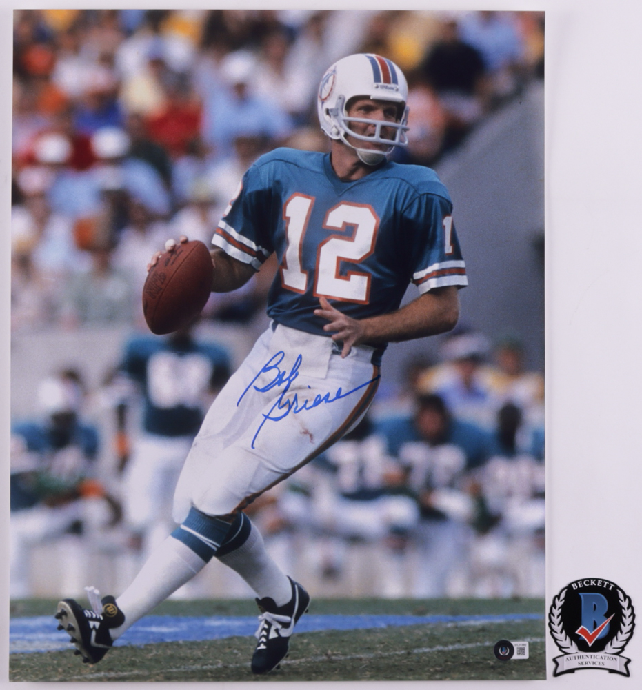 Bob Griese Signed Dolphins 16x20 Photo (Beckett Hologram) at PristineAuction.com Bob Griese Signed Dolphins 16x20 Photo (Beckett Hologram) at PristineAuction.com