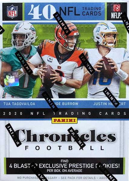 2020 Panini Chronicles Football Blaster Box with (8) Packs at PristineAuction.com 2020 Panini Chronicles Football Blaster Box with (8) Packs at PristineAuction.com