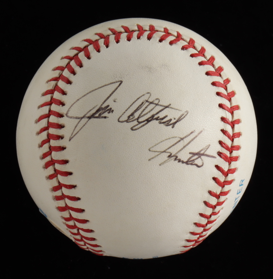 Jim "Catfish" Hunter Signed OAL Baseball (Beckett COA) at PristineAuction.com Jim "Catfish" Hunter Signed OAL Baseball (Beckett COA) at PristineAuction.com