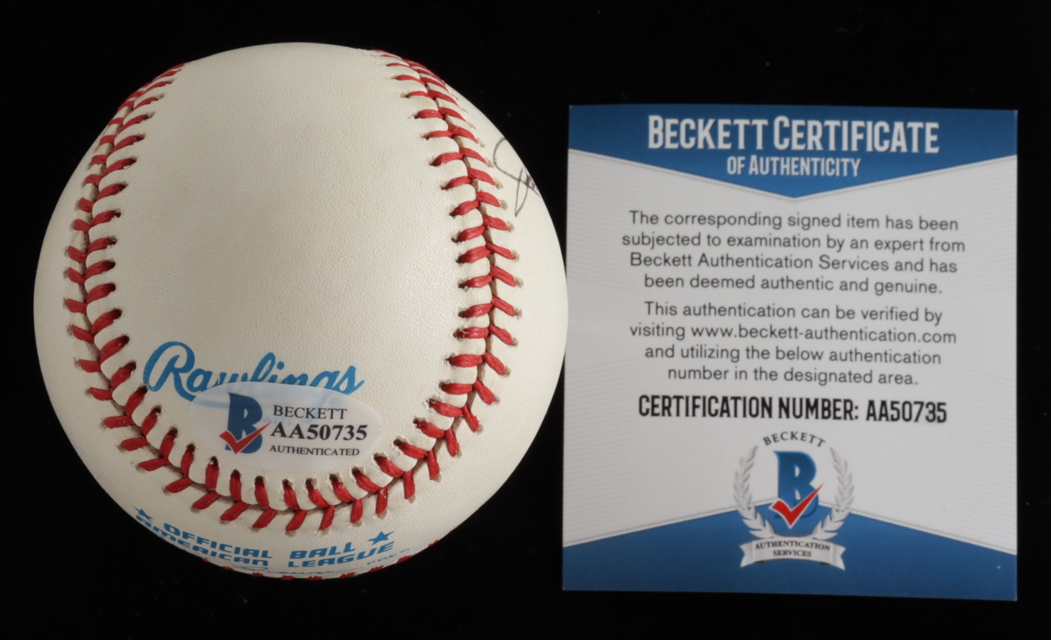 Jim "Catfish" Hunter Signed OAL Baseball (Beckett COA) at PristineAuction.com Jim "Catfish" Hunter Signed OAL Baseball (Beckett COA) at PristineAuction.com