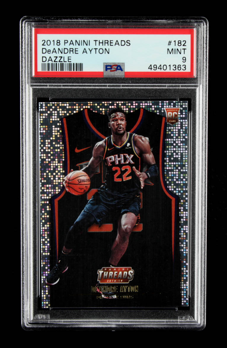 DeAndre Ayton 2018-19 Panini Threads Dazzle #182 STAT (PSA 9) at PristineAuction.com DeAndre Ayton 2018-19 Panini Threads Dazzle #182 STAT (PSA 9) at PristineAuction.com