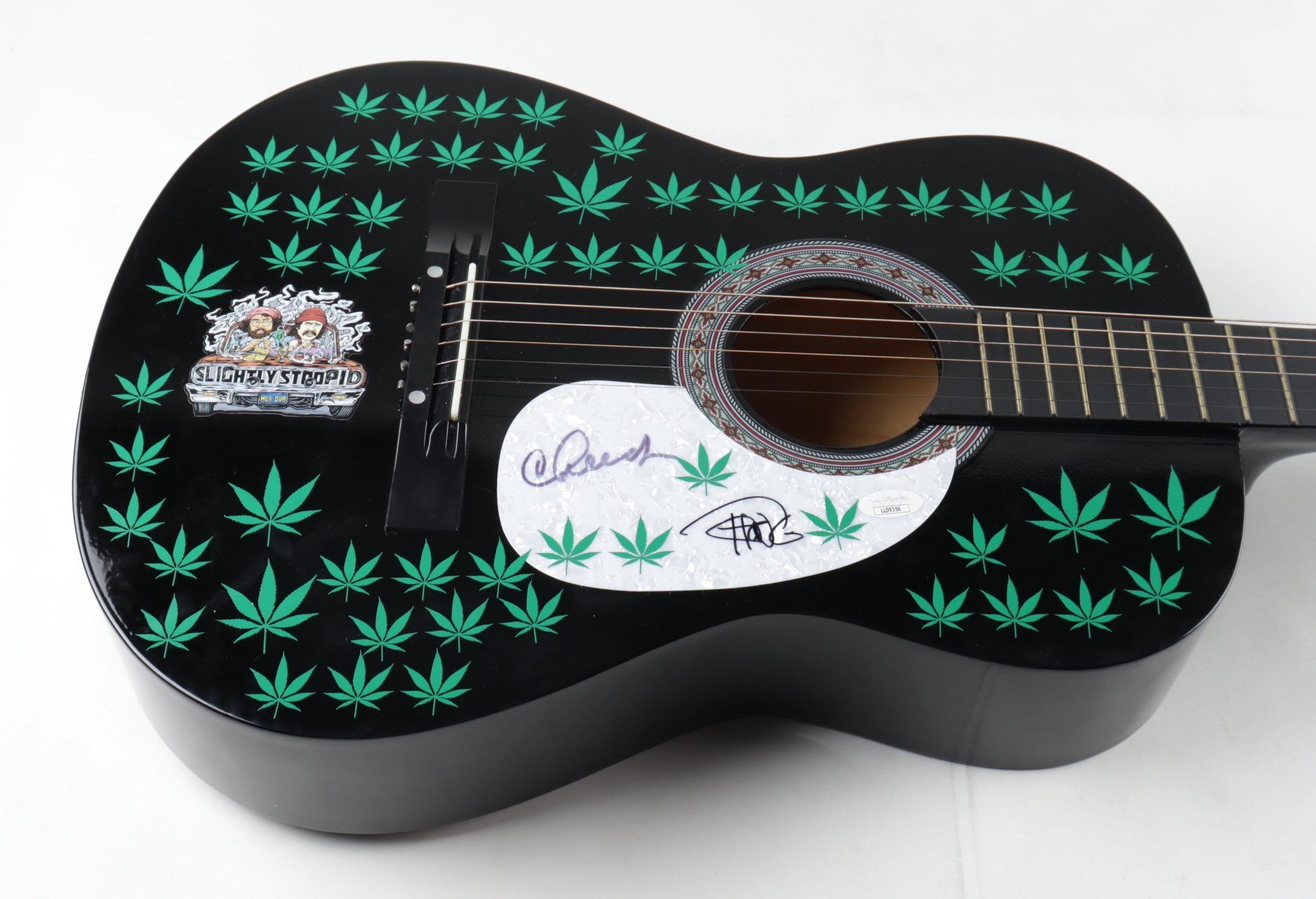 Cheech Marin & Tommy Chong Signed 38" Acoustic Guitar (JSA COA) at PristineAuction.com Cheech Marin & Tommy Chong Signed 38" Acoustic Guitar (JSA COA) at PristineAuction.com